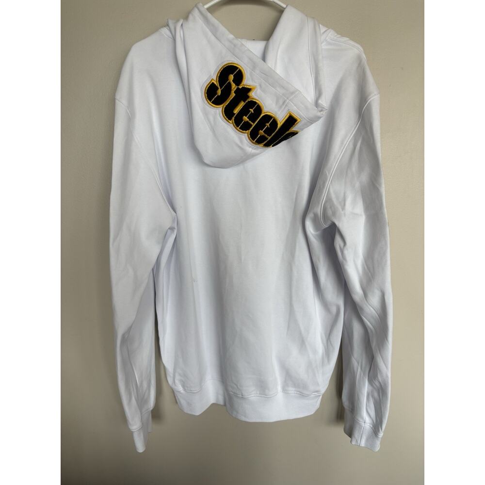 Pro Standard Pittsburgh Steelers White Pullover Hoodie NWT Men’s Large NFL New - Picture 7 of 11